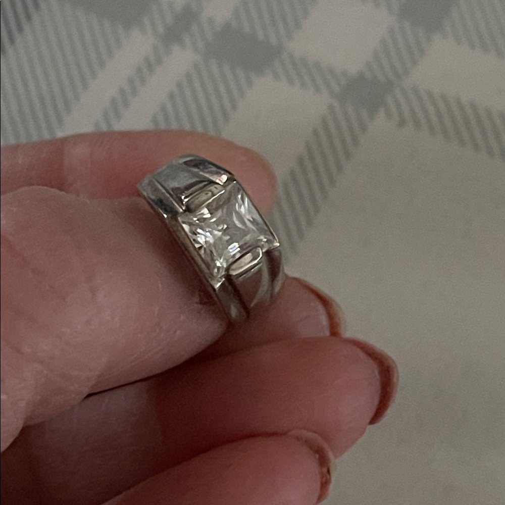 Young Men’s Art Decco Antique 1950s Sterling Silver Pinky Ring